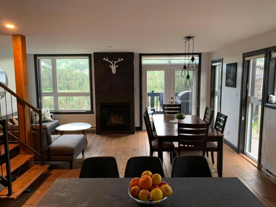 Saint-David-de-Falardeau Le Chalet Du Valiヴィラ エクステリア 写真
