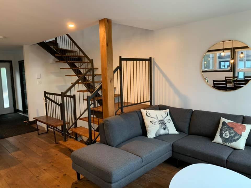 Saint-David-de-Falardeau Le Chalet Du Valiヴィラ エクステリア 写真